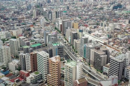 都心部ドローン撮影